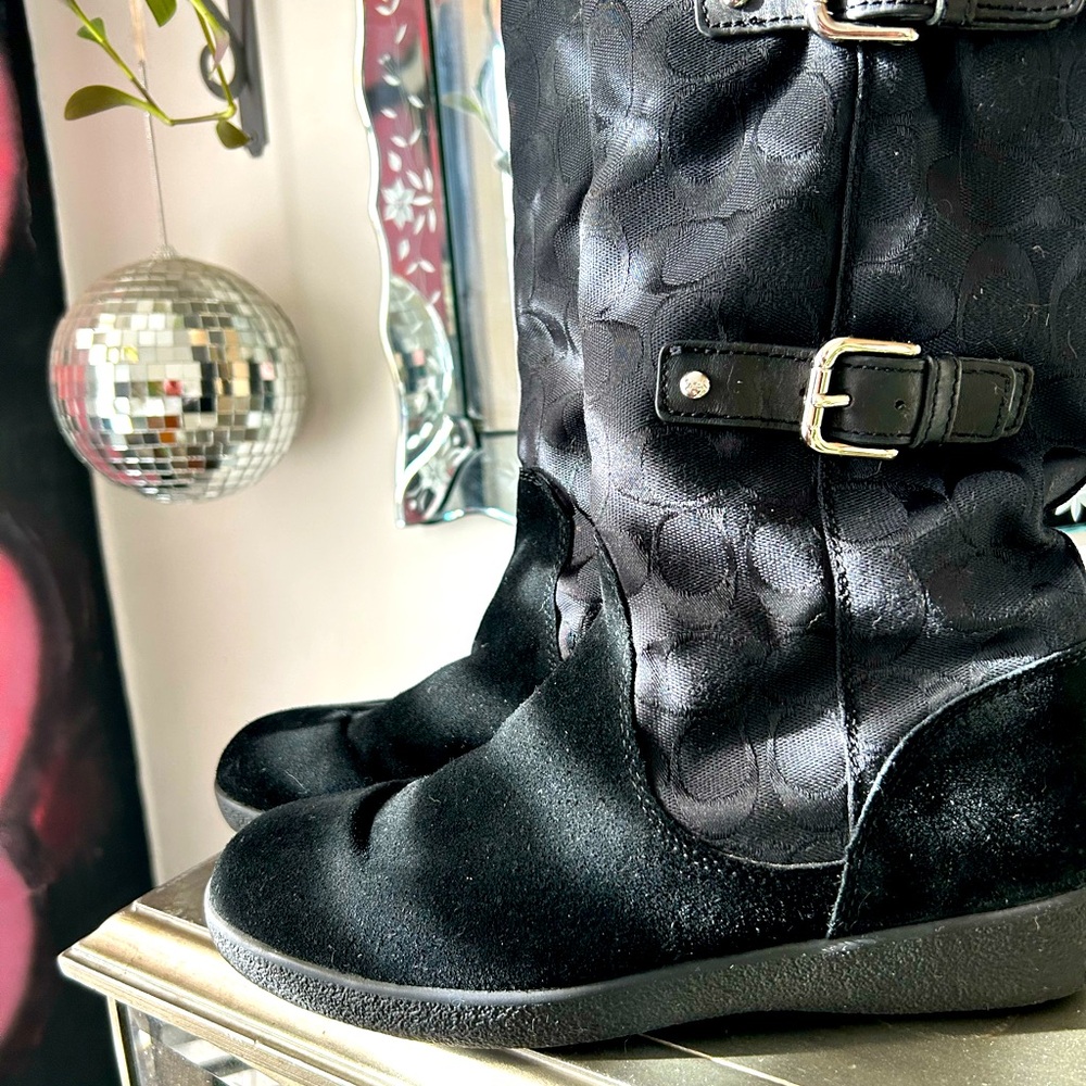 COACH TINAH suede, waterproof fleece lined boots. Warm, chic & comfortable!!
